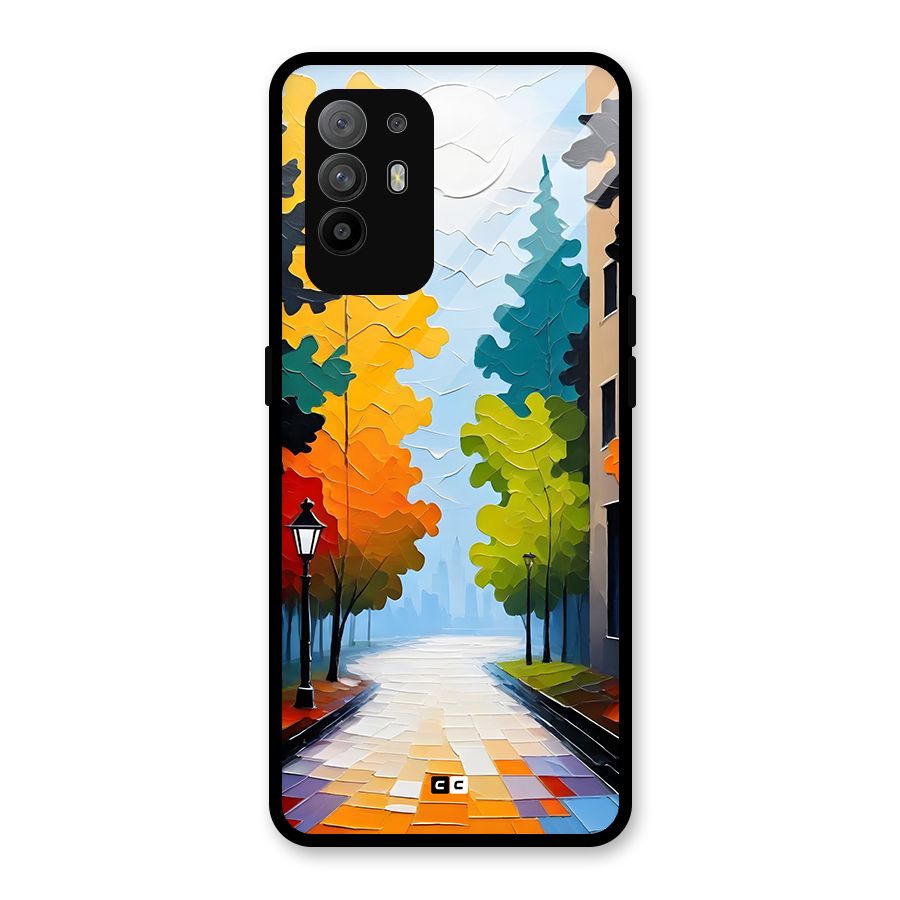 Paper Street Glass Back Case for Oppo F19 Pro Plus 5G