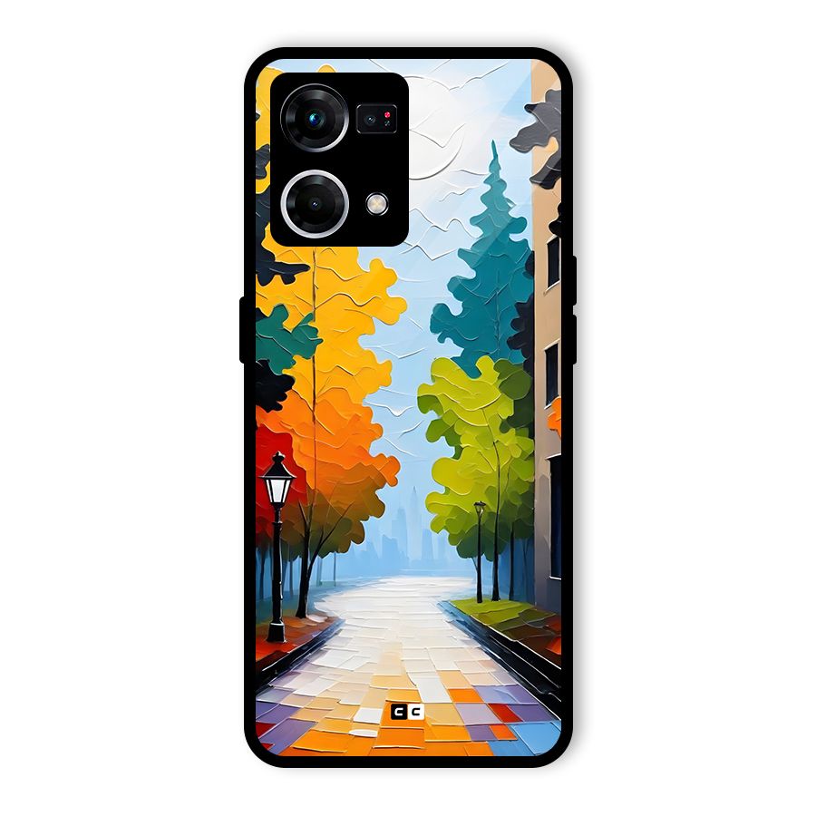 Paper Street Glass Back Case for Oppo F21 Pro 4G