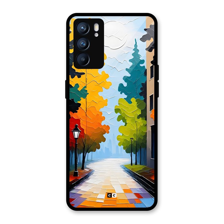 Paper Street Glass Back Case for Oppo Reno6 5G