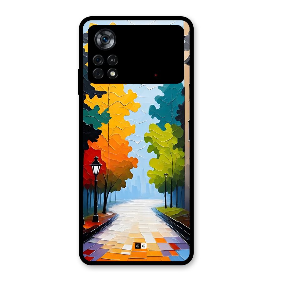 Paper Street Glass Back Case for Poco X4 Pro 5G