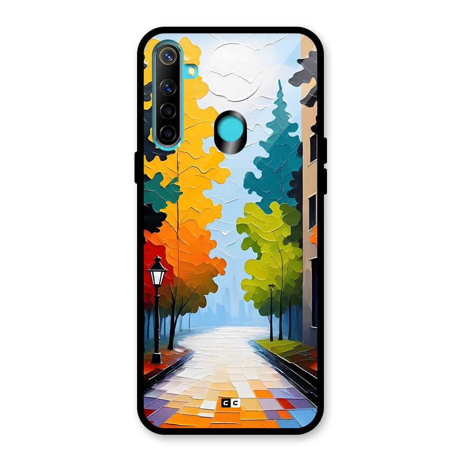 Paper Street Glass Back Case for Realme 5i