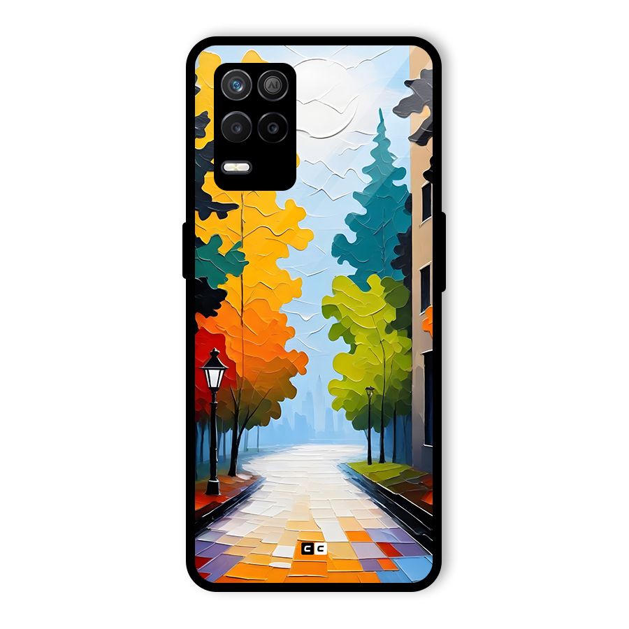 Paper Street Glass Back Case for Realme 8s 5G
