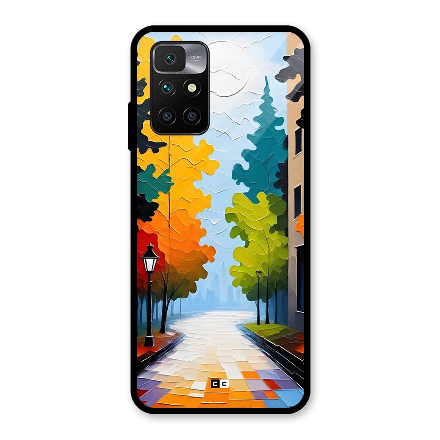 Paper Street Glass Back Case for Redmi 10 Prime