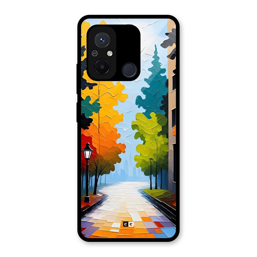 Paper Street Glass Back Case for Redmi 12C