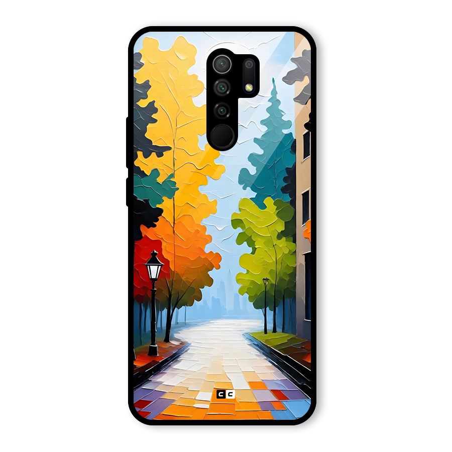 Paper Street Glass Back Case for Redmi 9 Prime
