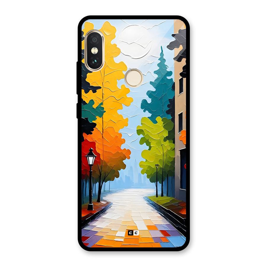 Paper Street Glass Back Case for Redmi Note 5 Pro