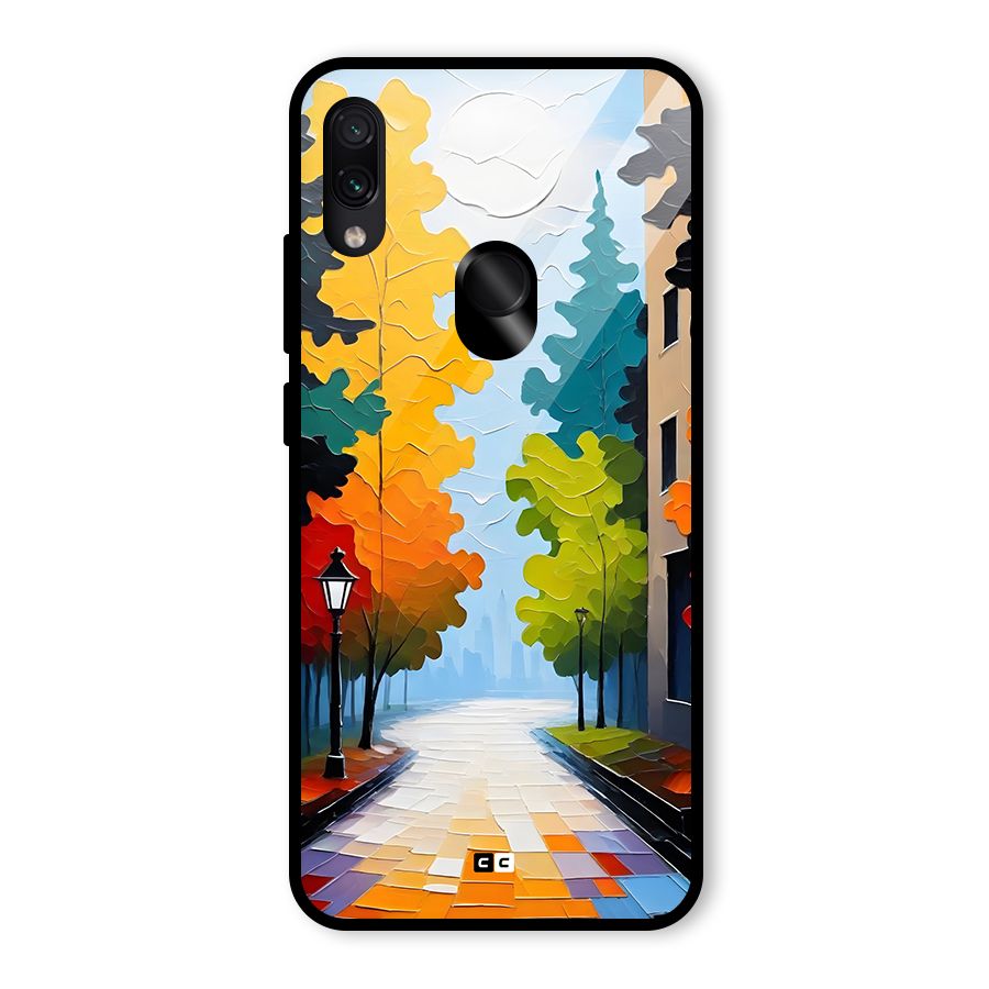 Paper Street Glass Back Case for Redmi Note 7 Pro