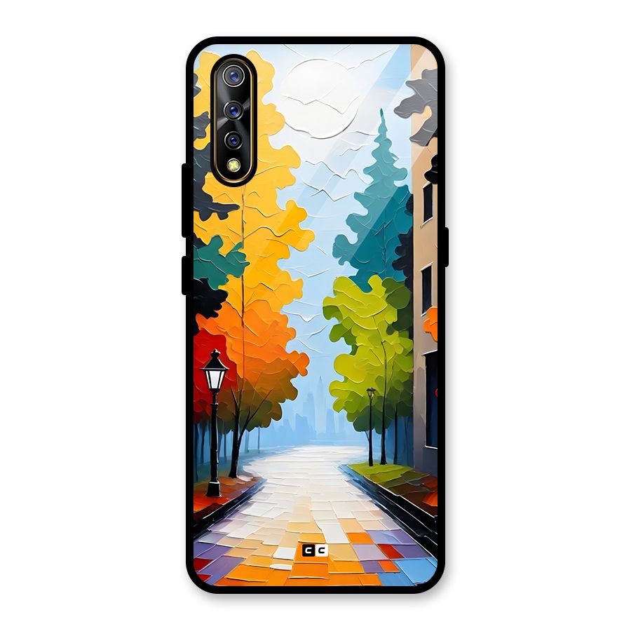 Paper Street Glass Back Case for Vivo S1