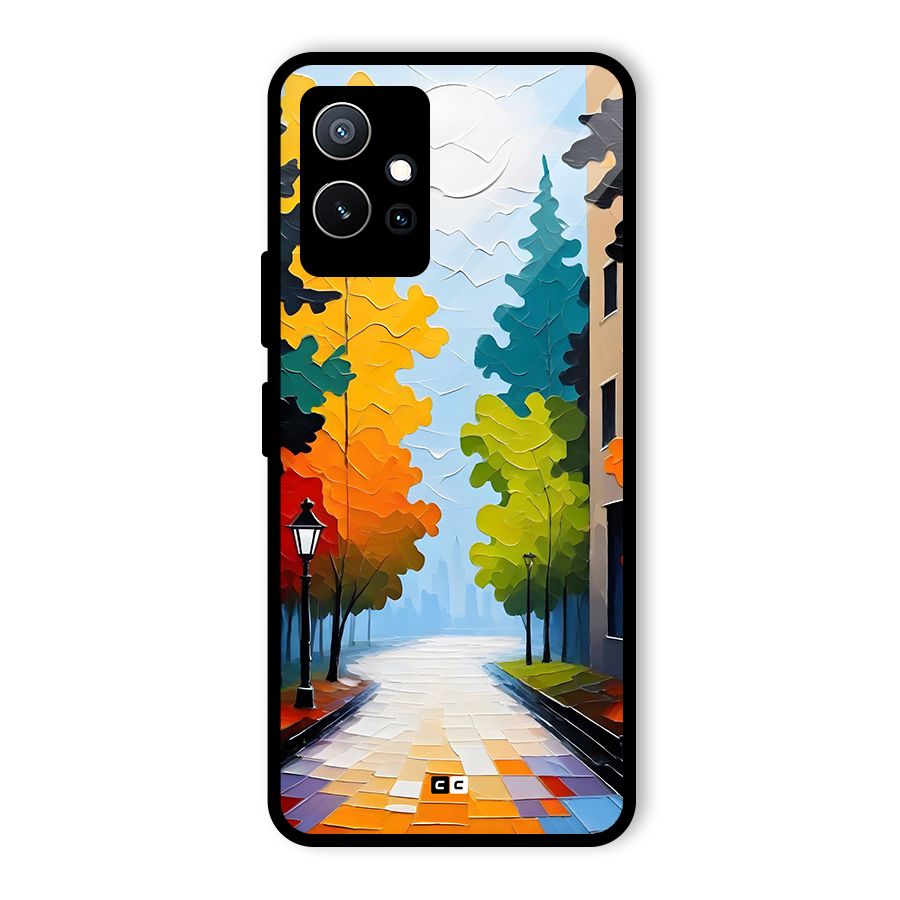 Paper Street Glass Back Case for Vivo T1 5G