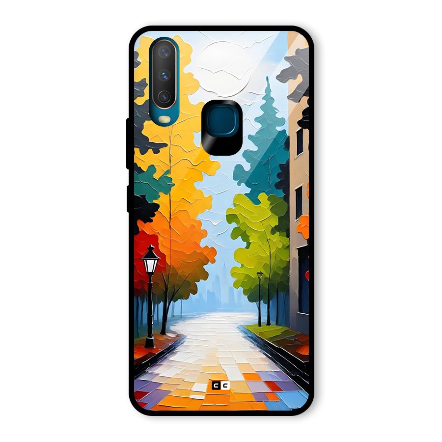 Paper Street Glass Back Case for Vivo U10