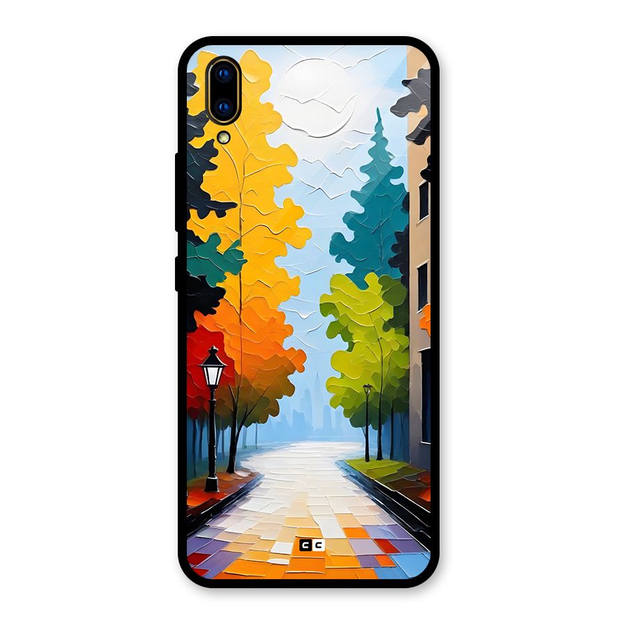 Paper Street Glass Back Case for Vivo V11 Pro