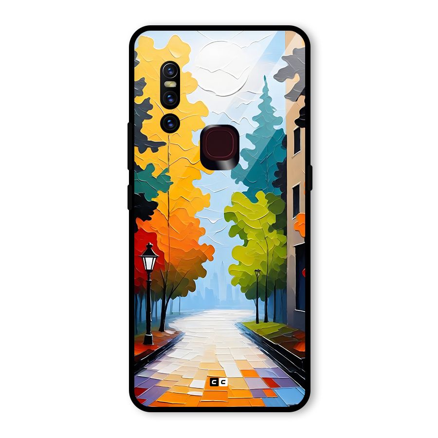 Paper Street Glass Back Case for Vivo V15