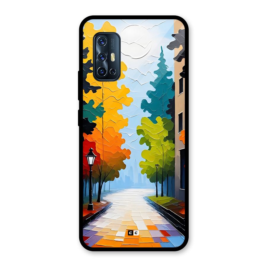 Paper Street Glass Back Case for Vivo V17