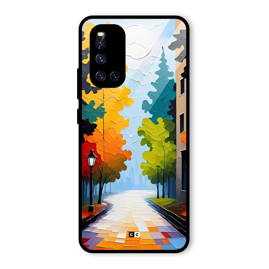 Paper Street Glass Back Case for Vivo V19