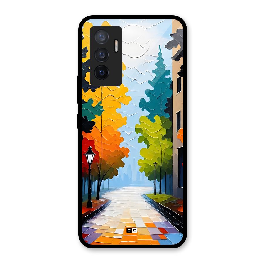 Paper Street Glass Back Case for Vivo V23e