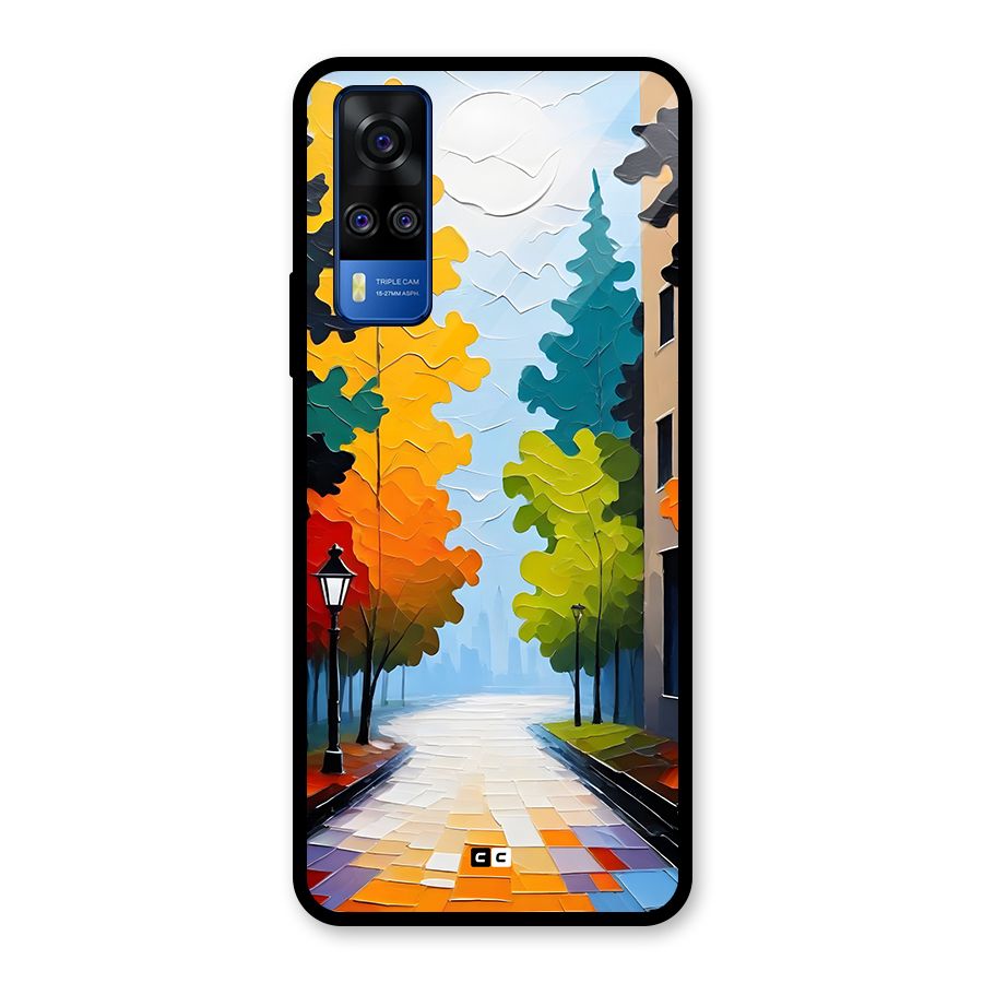Paper Street Glass Back Case for Vivo Y31