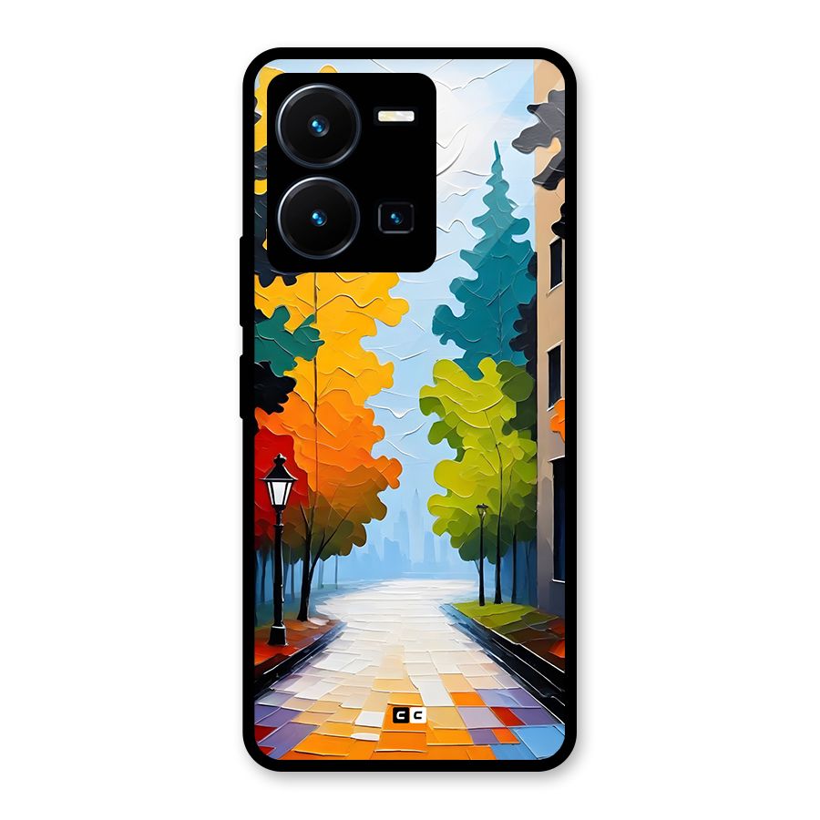 Paper Street Glass Back Case for Vivo Y35