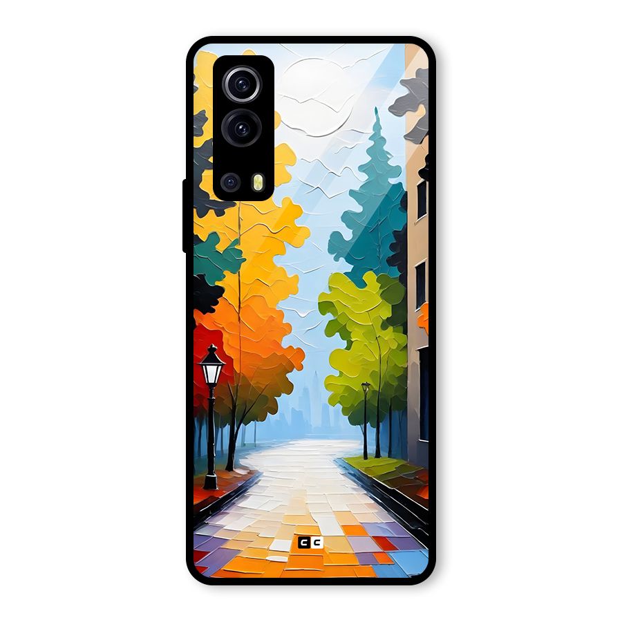Paper Street Glass Back Case for Vivo iQOO Z3