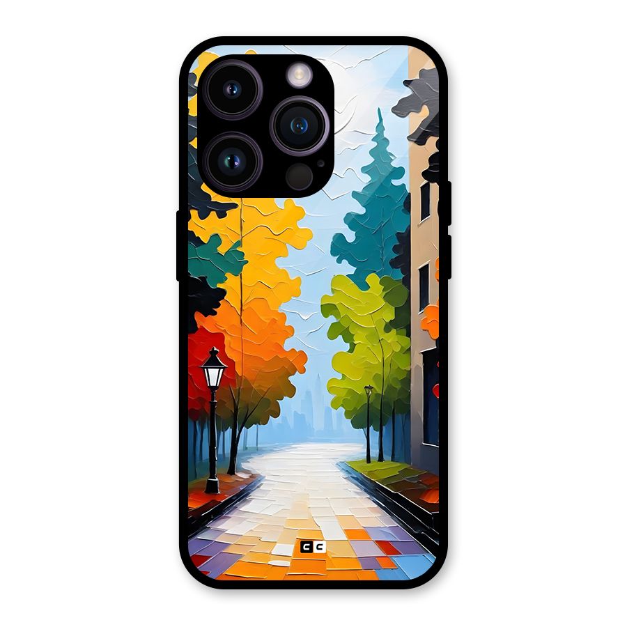 Paper Street Glass Back Case for iPhone 14 Pro