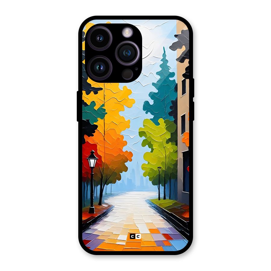 Paper Street Glass Back Case for iPhone 14 Pro Max