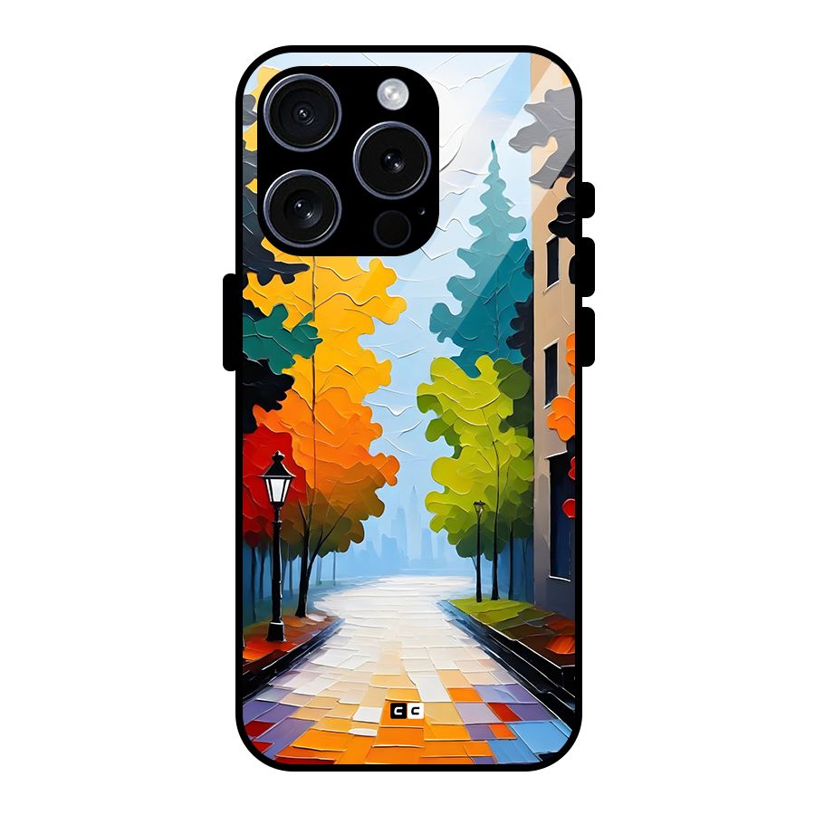 Paper Street Glass Back Case for iPhone 15 Pro