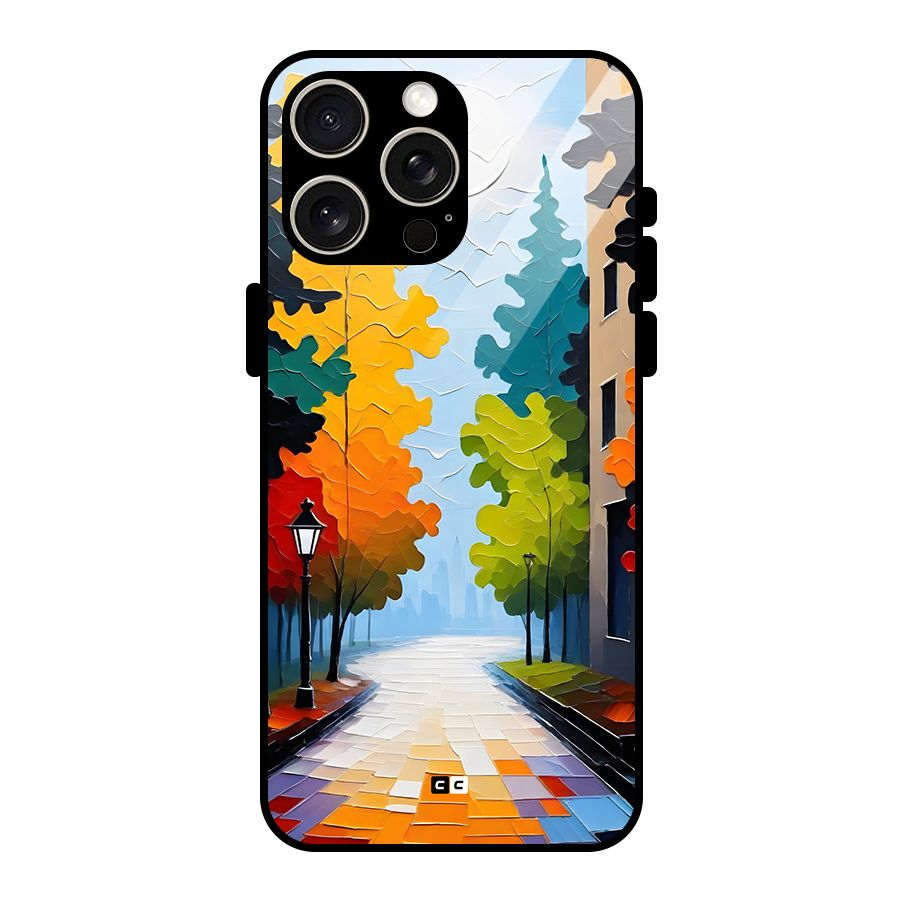 Paper Street Glass Back Case for iPhone 15 Pro Max