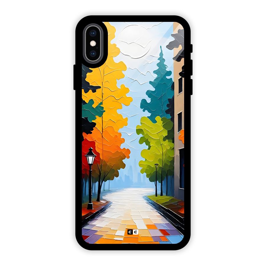 Paper Street Glass Back Case for iPhone XS Max