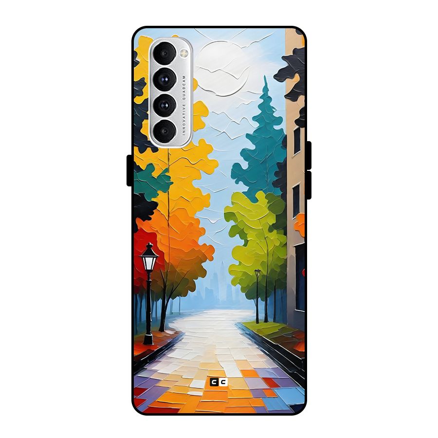 Paper Street Metal Back Case for Oppo Reno4 Pro
