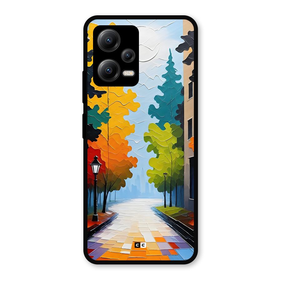 Paper Street Metal Back Case for Redmi Note 12 5G
