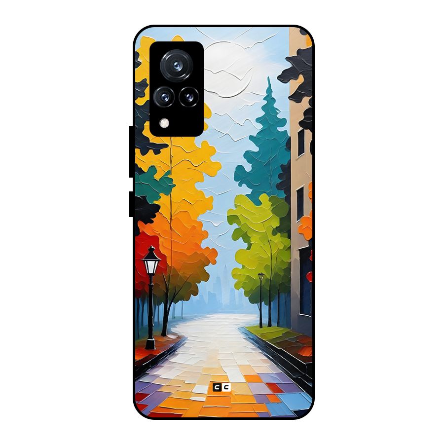 Paper Street Metal Back Case for Vivo V21 5G