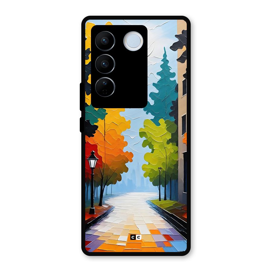 Paper Street Metal Back Case for Vivo V27