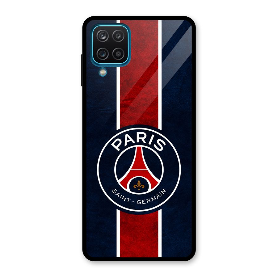 Paris Saint Germain Football Club Glass Back Case for Galaxy A12