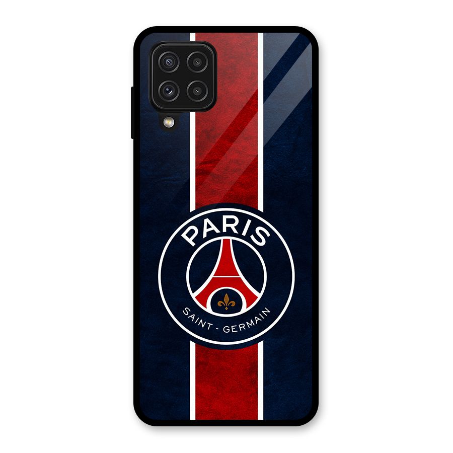 Paris Saint Germain Football Club Glass Back Case for Galaxy A22 4G