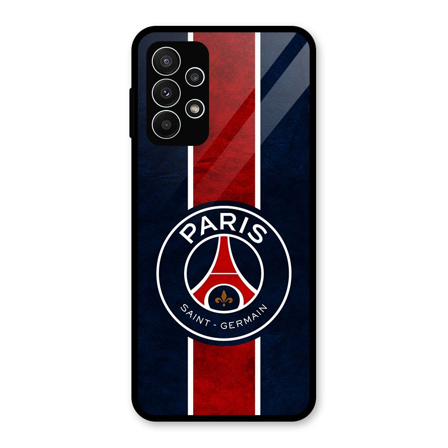 Paris Saint Germain Football Club Glass Back Case for Galaxy A23
