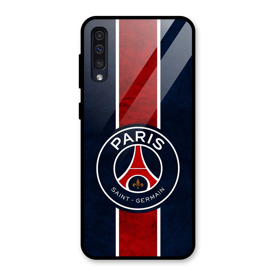 Paris Saint Germain Football Club Glass Back Case for Galaxy A30s