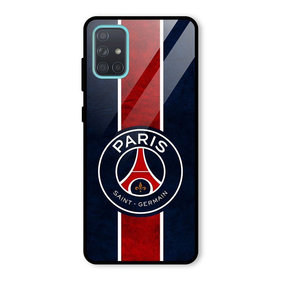 Paris Saint Germain Football Club Glass Back Case for Galaxy A71