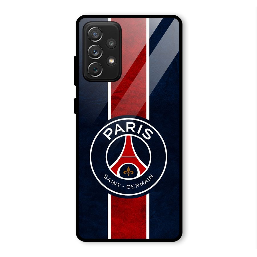 Paris Saint Germain Football Club Glass Back Case for Galaxy A72