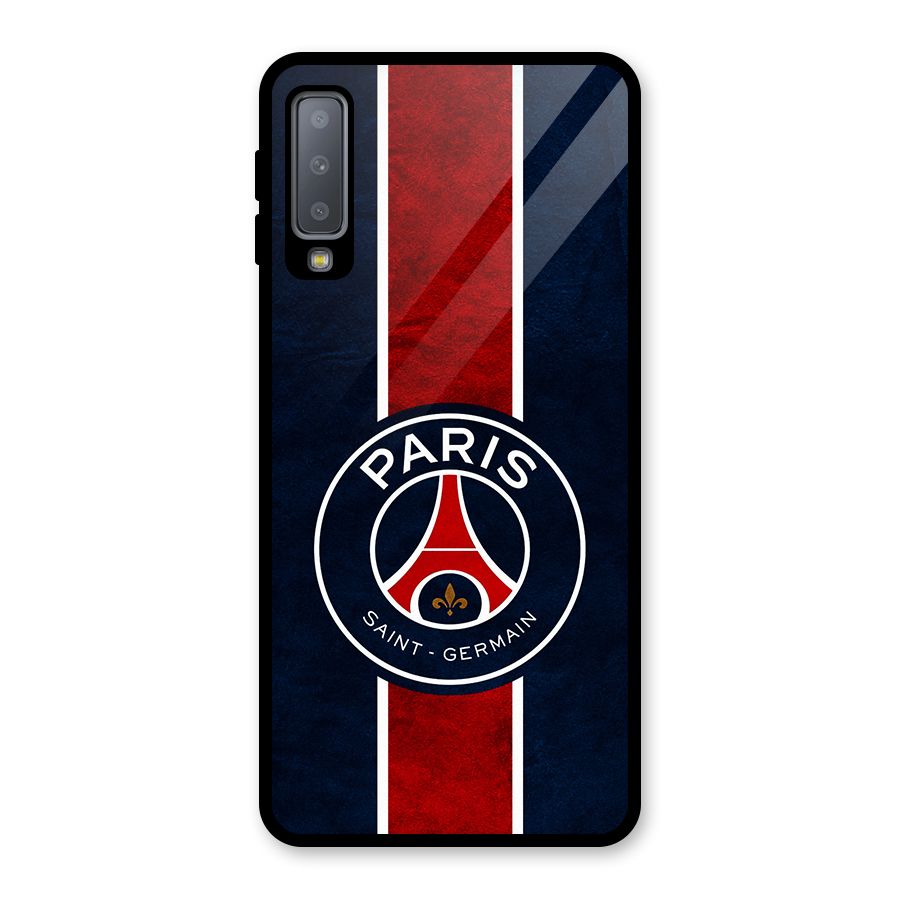 Paris Saint Germain Football Club Glass Back Case for Galaxy A7 (2018)