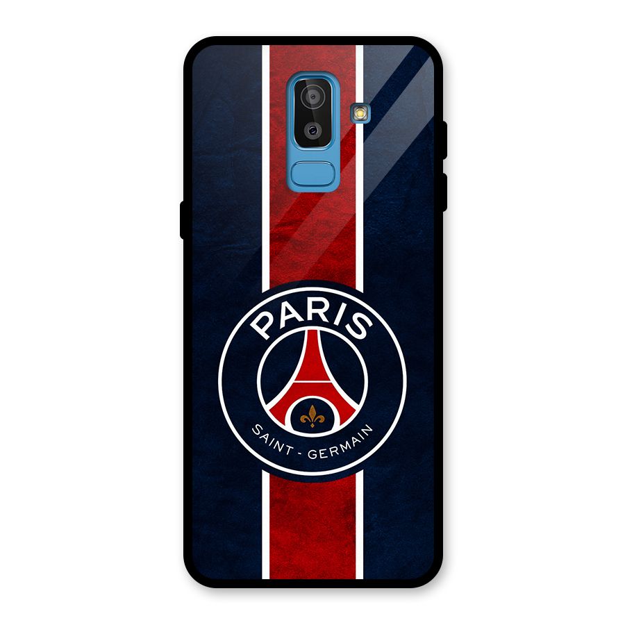 Paris Saint Germain Football Club Glass Back Case for Galaxy J8