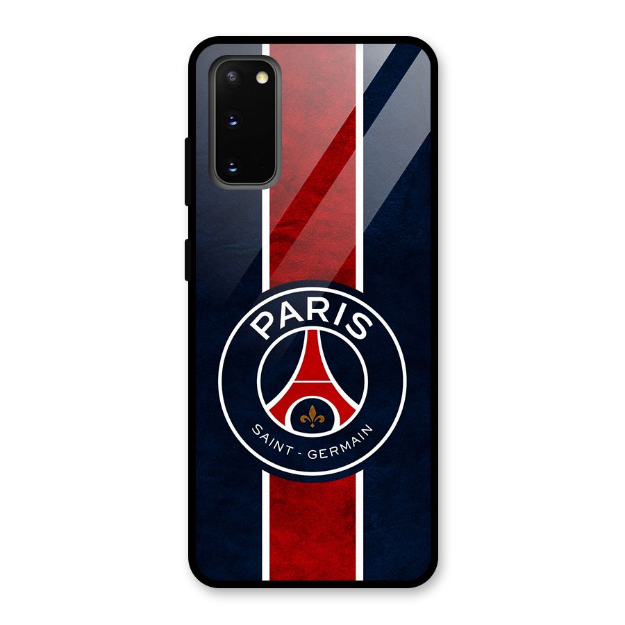 Paris Saint Germain Football Club Glass Back Case for Galaxy S20