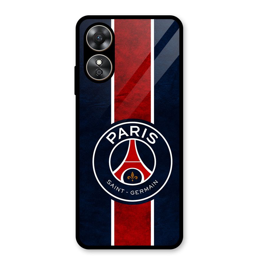 Paris Saint Germain Football Club Glass Back Case for Oppo A17