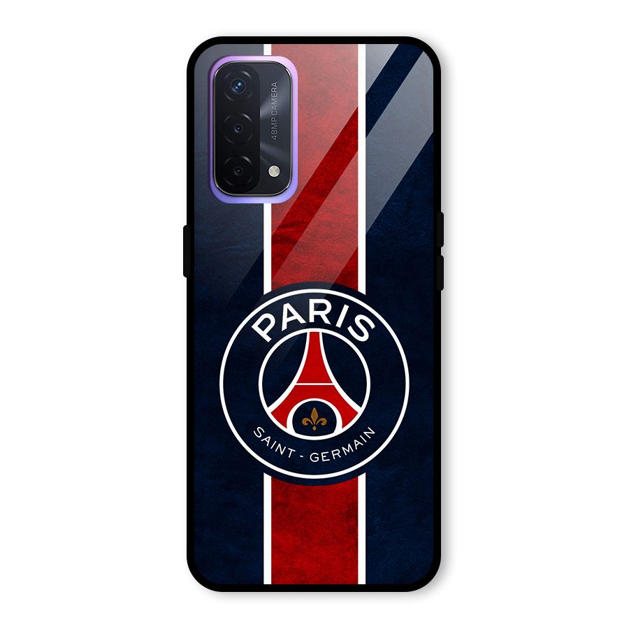 Paris Saint Germain Football Club Glass Back Case for Oppo A74 5G
