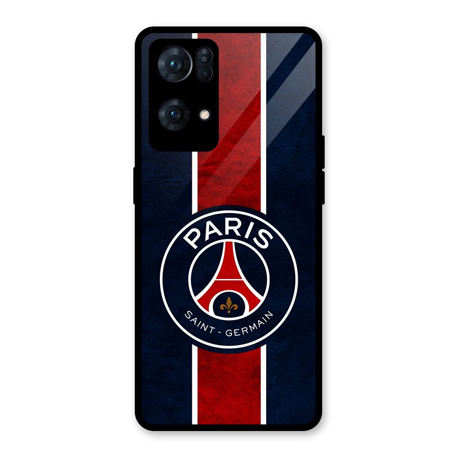 Paris Saint Germain Football Club Glass Back Case for Oppo Reno7 Pro 5G