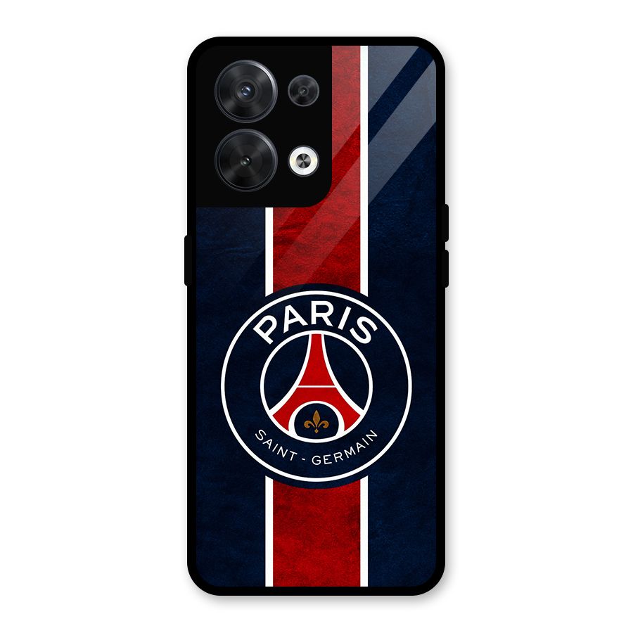 Paris Saint Germain Football Club Glass Back Case for Oppo Reno8 5G