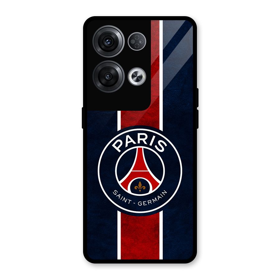 Paris Saint Germain Football Club Glass Back Case for Oppo Reno8 Pro 5G