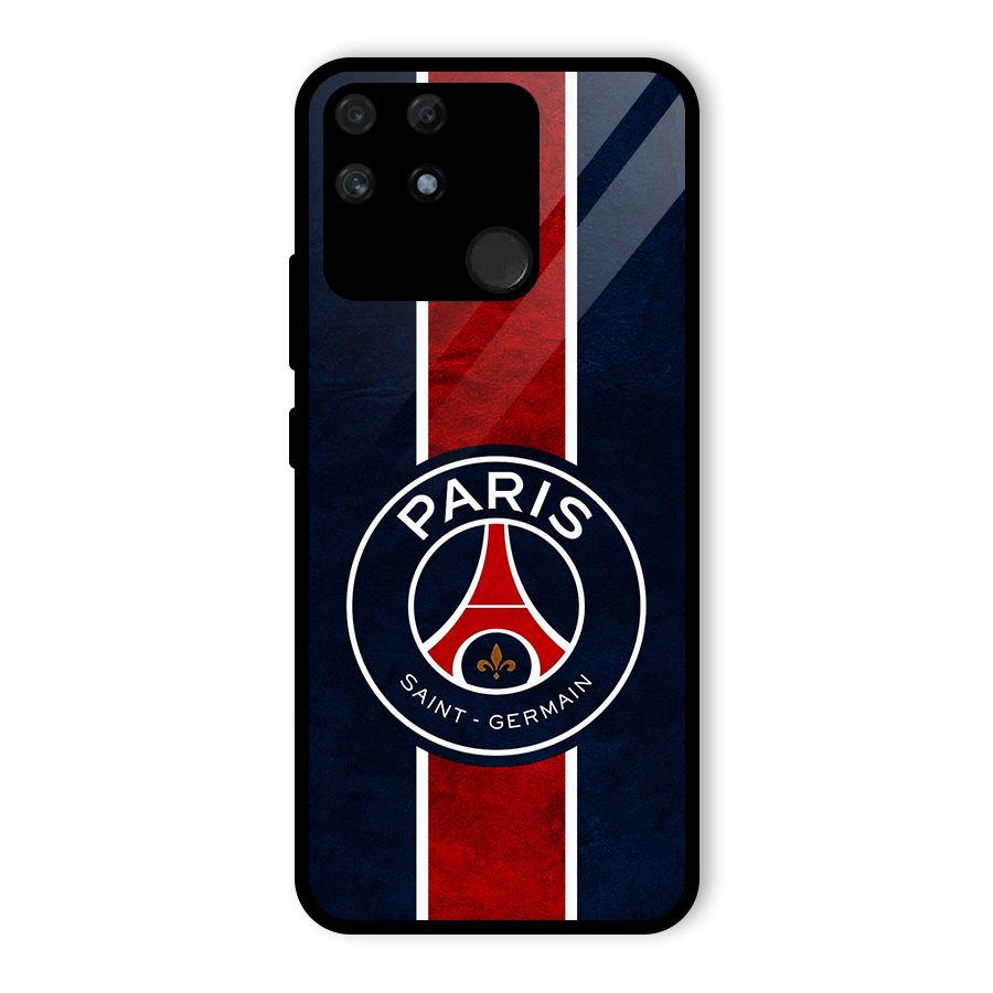 Paris Saint Germain Football Club Glass Back Case for Realme Narzo 50A