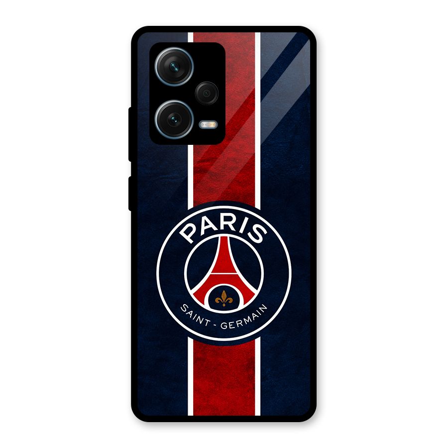 Paris Saint Germain Football Club Glass Back Case for Redmi Note 12 Pro Plus 5G