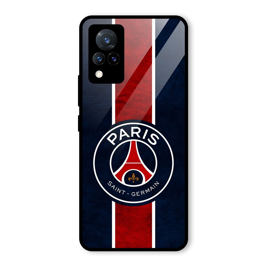 Paris Saint Germain Football Club Glass Back Case for Vivo V21 5G