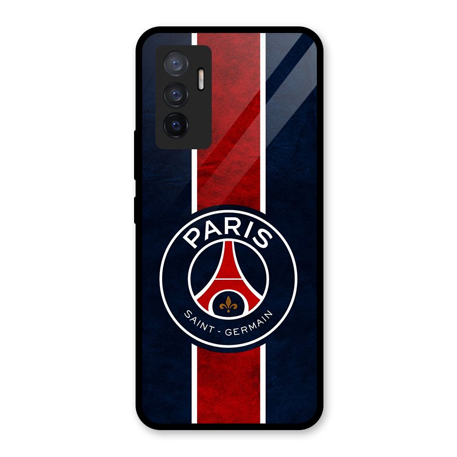 Paris Saint Germain Football Club Glass Back Case for Vivo V23e