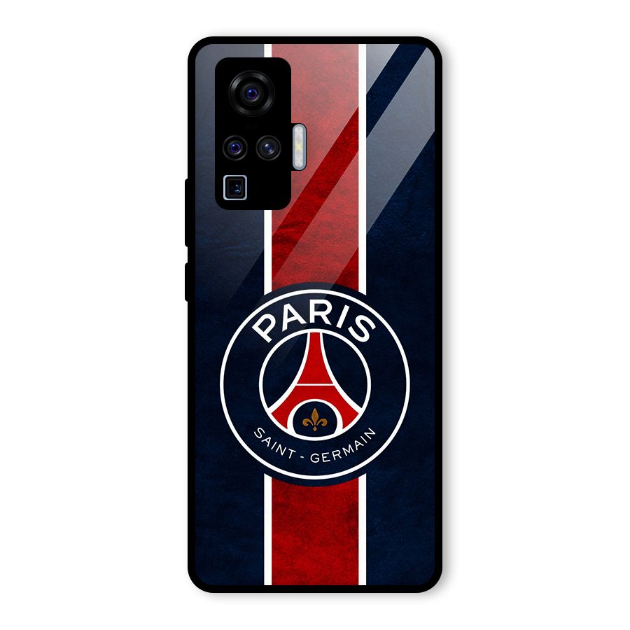 Paris Saint Germain Football Club Glass Back Case for Vivo X50 Pro
